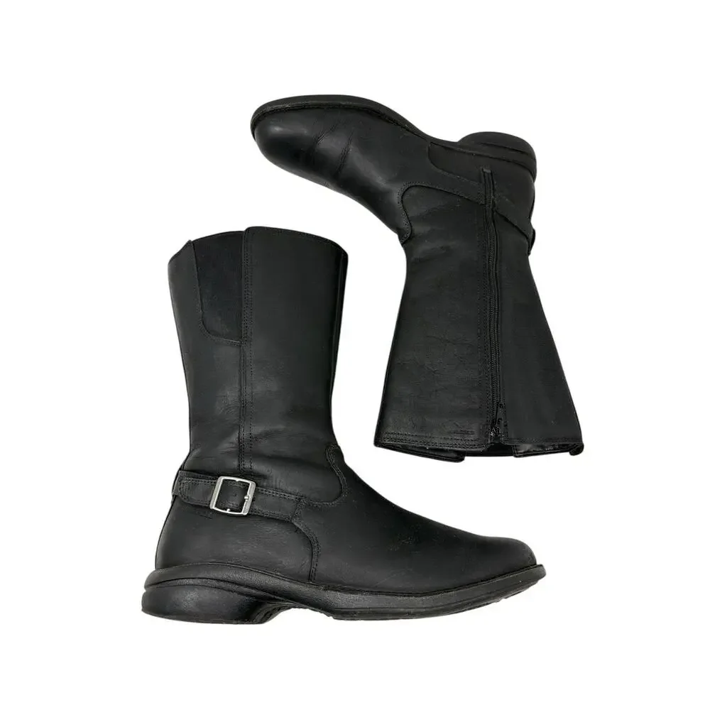 Merrell Women's Andover Peak Black Leather Waterproof Biker Boot US 11 - Picture 2 of 7